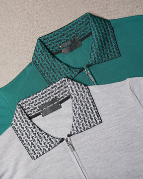 Shirts with ornamental collars