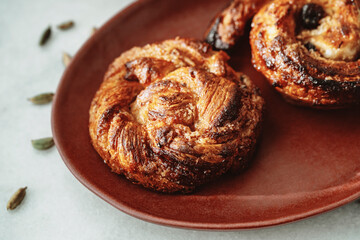 French Pain aux raisins