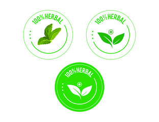 100% herbal icon