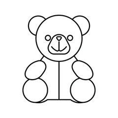 Obraz na płótnie Canvas teddy bear vector. vector icon for apps and websites. vector illustration