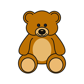 teddy bear vector. vector icon for apps and websites. vector illustration