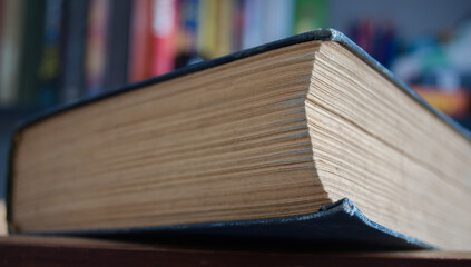 stack of books on the table