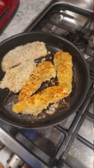 fish in frying pan