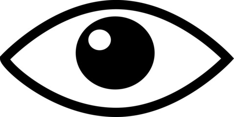 Black isolated icon of pair eyes with eyelash on white background. Set of eye Icons of open and closed eyes. Vision..eps