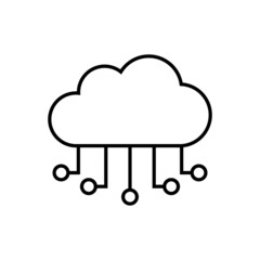 Cloud network icon