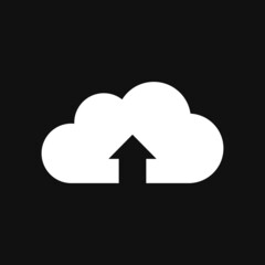 upload icon on grey background