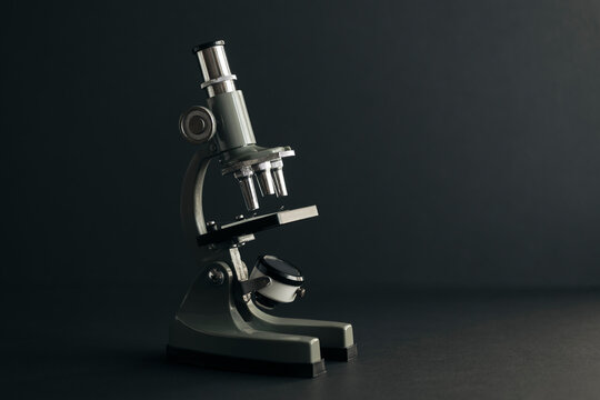 Small Microscope On A dark background