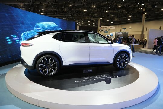 Chrysler Airflow Concept electric vehicle in attendance for International Consumer Electronics Show (CES) - THU