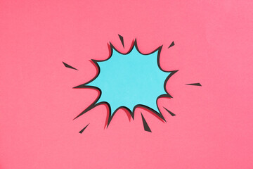 Great vintage template in retro pop art style 