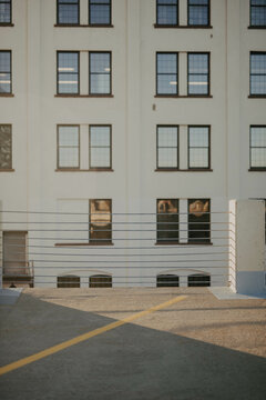 An empty parking garage 