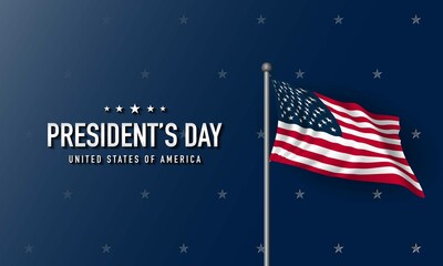 President’s Day Background Design. Vector Illustration.