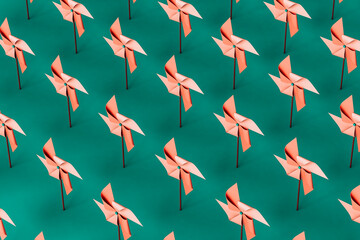 pattern Pinwheels. 3d render.