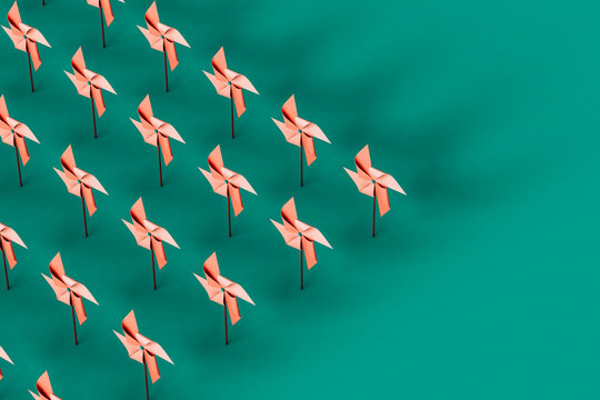 minimal design of pink Pinwheels