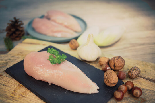 blanc de poulet, filet de poulet	

