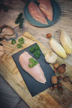 blanc de poulet, filet de poulet	
