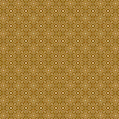 Vector Seamless Pattern : rhombus layout seamless pattern with gold  colors including with the object lookalike flowers decorate with curves