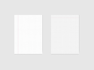 blank paper sheet set for data representation