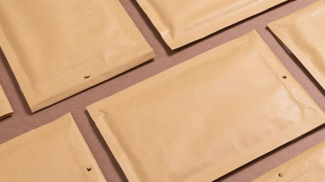 Lot of bubble envelopes for postal shipping