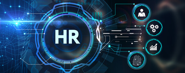 Business, Technology, Internet and network concept. Human Resources HR management concept.