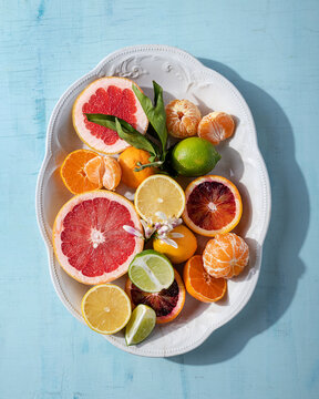 Citrus on a platter