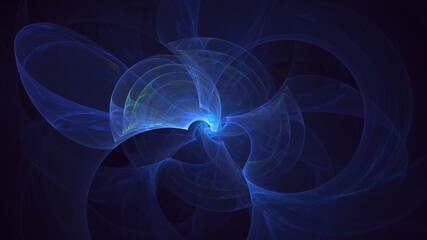 3D rendering abstract colorful fractal light background