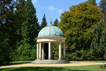 Park in der Kur Stadt Bad Pyrmont, Niedersachsen