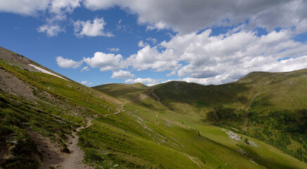 Naklejka premium Eisentalhöhe, Kärnten, Nockalmstrasse, Nationalpark Nockberge 