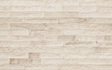 Cream and white brick wall texture background. Brickwork and stonework flooring interior rock old pattern old vintage brick wall backdrop decoration