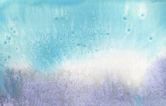 Watercolor abstract background blue