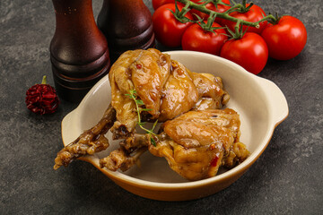 Rabbit stew in spicy sauce