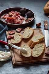 Making ham sandwiches