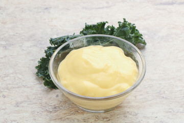 Cheese sauce in the bowl