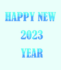 Happy New Year 2023 postcard Template