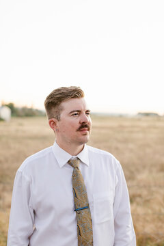 Groom Longingly Awaits His Bride