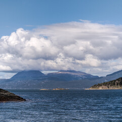 View of Beagle Channel, Land of Fire (Tierra del Fuego), Argentina