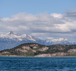 Fototapeta premium View of Beagle Channel, Land of Fire (Tierra del Fuego), Argentina