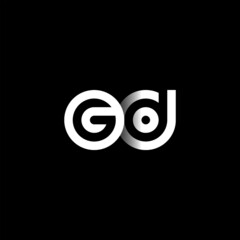 GD Letter Initial Logo Design Template Vector Illustration