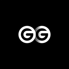GG Letter Initial Logo Design Template Vector Illustration