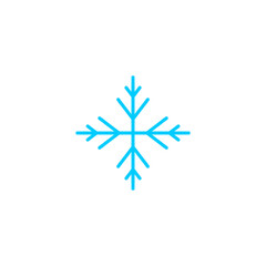 snowflake icon symbol design vector