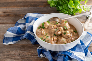 Swedish Meatballs . Fresh and homemade cooked