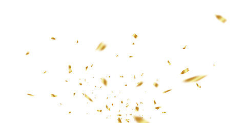 celebration backdrop with gold confetti festival vector illustration