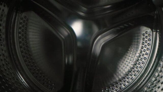 View of the washing machine drum