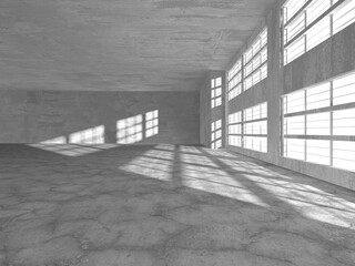 Abstract architecture interior background. Empty concrete room