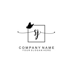 SJ initial Luxury logo design collection