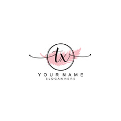 TX initial Luxury logo design collection