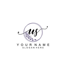 US initial Luxury logo design collection