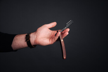 Fototapeta premium hand holding a fork