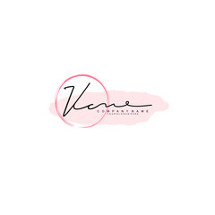VC initial Signature logo template vector