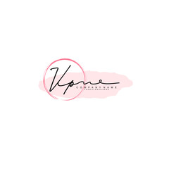 VP initial Signature logo template vector