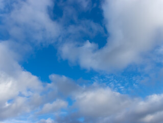lovely fluffy white clouds in the sky above Sydney NSW Australia